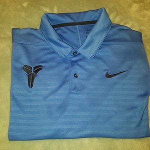 Nike Kobe Bryant Mamba Golf Shirt, Blue with light stripe, XL